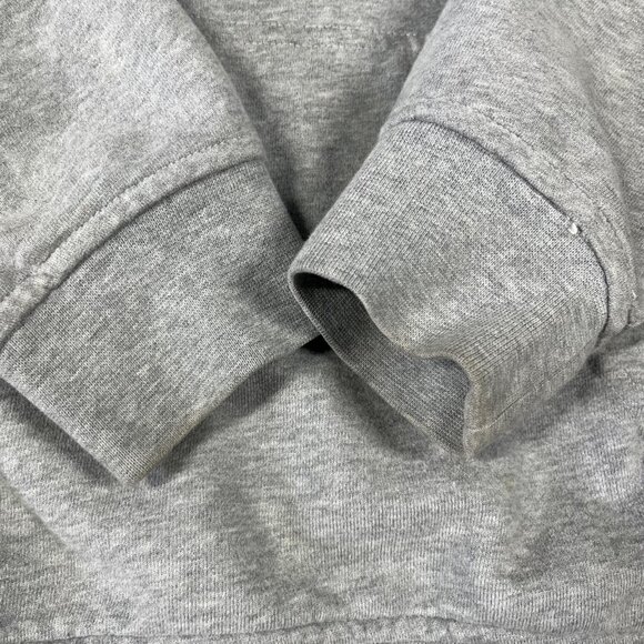 Helly Hansen Hoodie Mens Medium Gray Pullover Sweatshirt Organic Cotton Logo - Picture 6 of 6